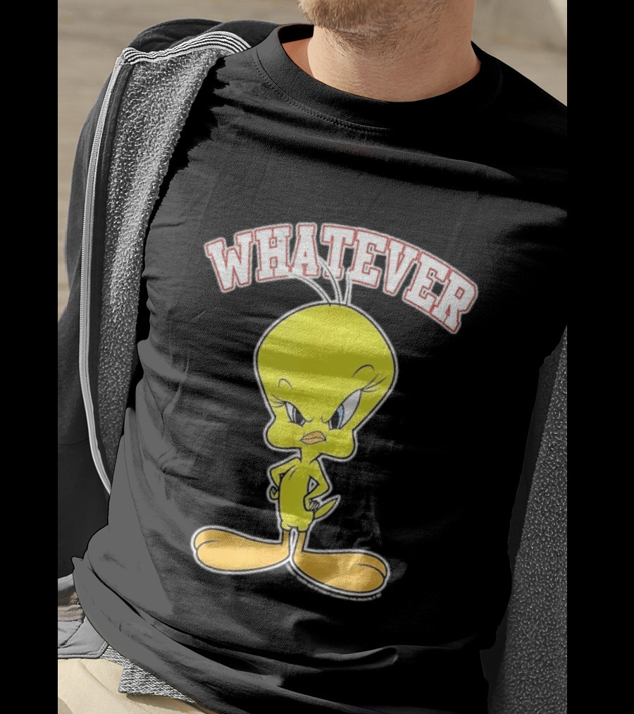 Tweety Bird Whatever Attitude Looney Tunes Cartoon T-Shirt
