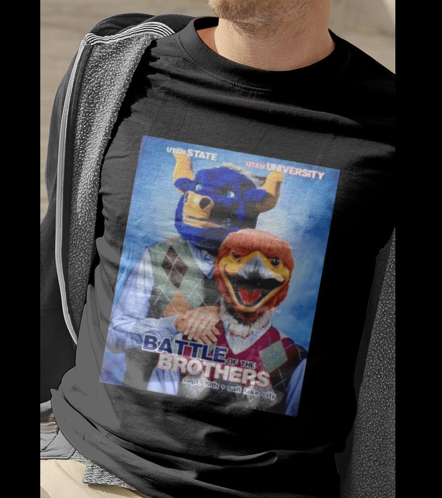 Utah State Utah University Battle Of The Brothers Sept 19th Salt Lake City T-Shirt