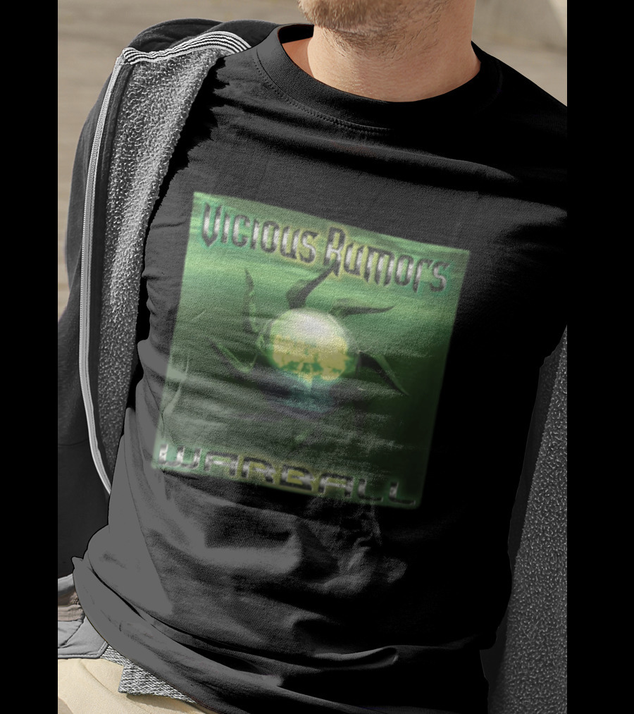 Vicious Rumors Warball Album Cover Heavy Metal Band Music T-Shirt