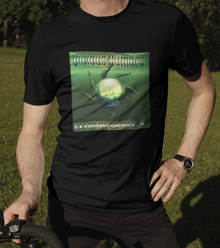 Vicious Rumors Warball Album Cover Heavy Metal Band Music T-Shirt