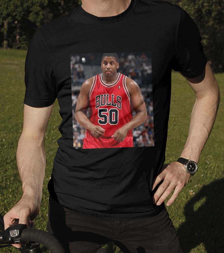 Bulls 50 Michael Sweetney Red Basketball Jersey T-Shirt