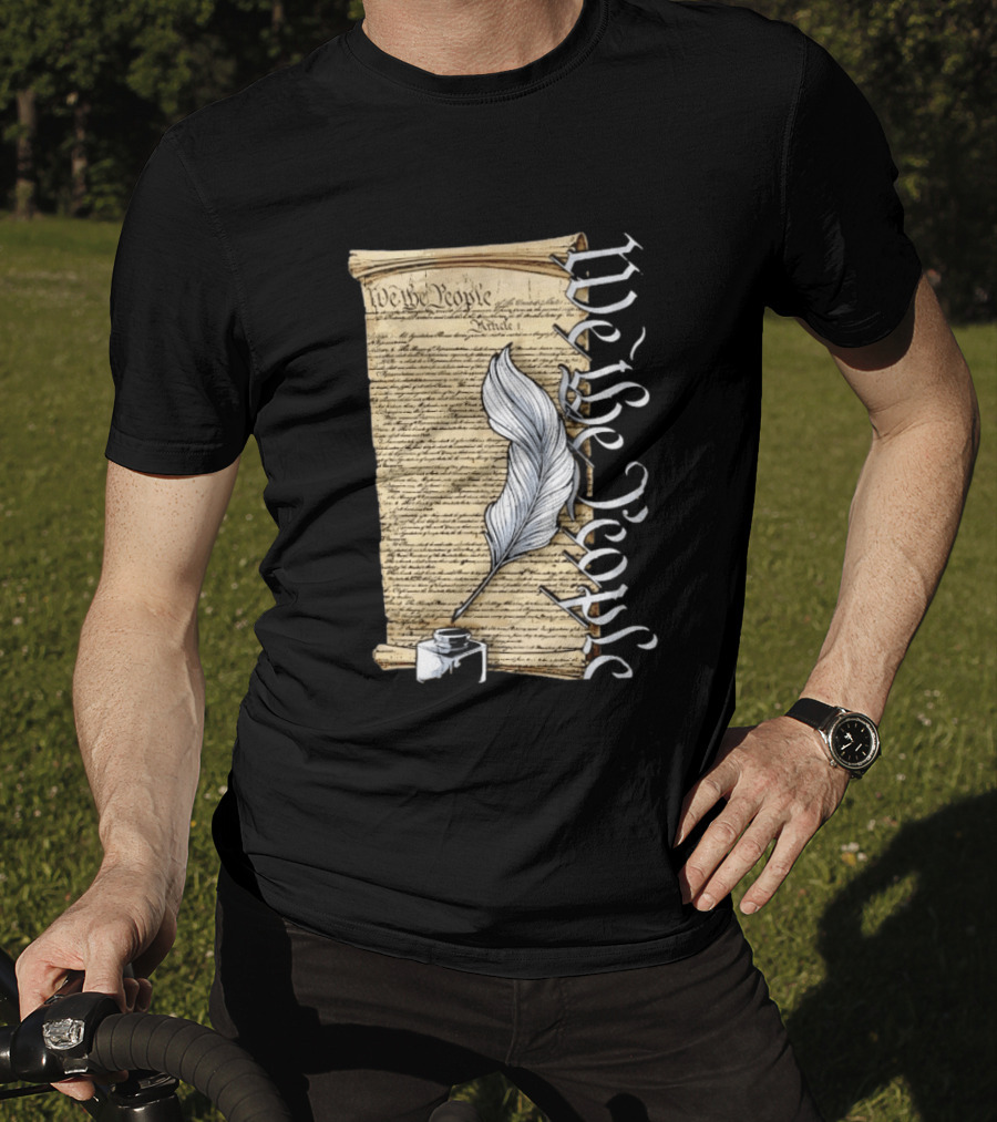 We The People United States Constitution Article 1 Quill Ink Scroll T-Shirt