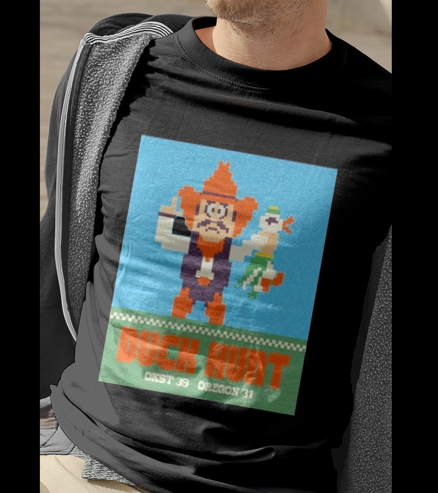 Oklahoma State Cowboys Duck Hunt OKST 39 Oregon 31 T-Shirt