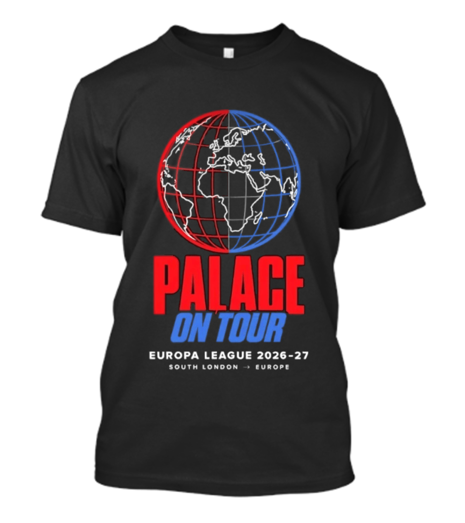 Palace On Tour Europa League 2026 27 South London Europe Global Soccer Journey T-Shirt
