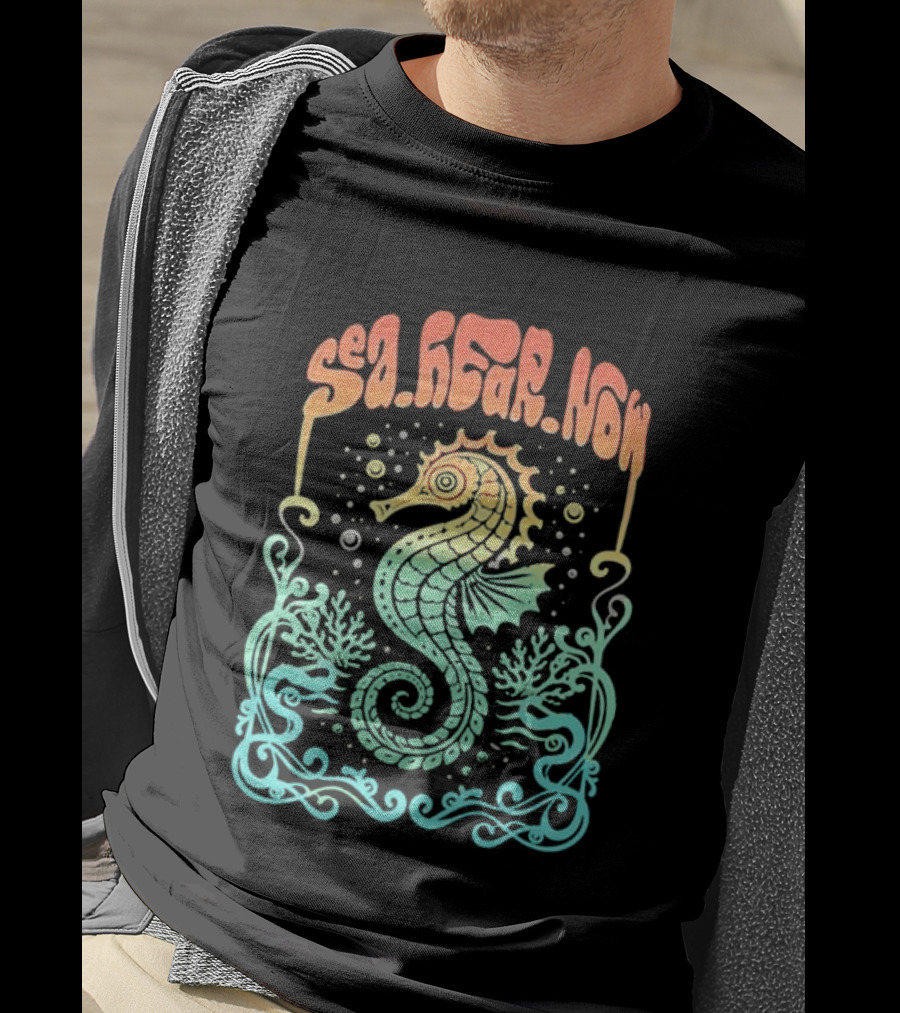Sea Hear Now Seahorse 2026 Lineup Psychedelic Festival T-Shirt