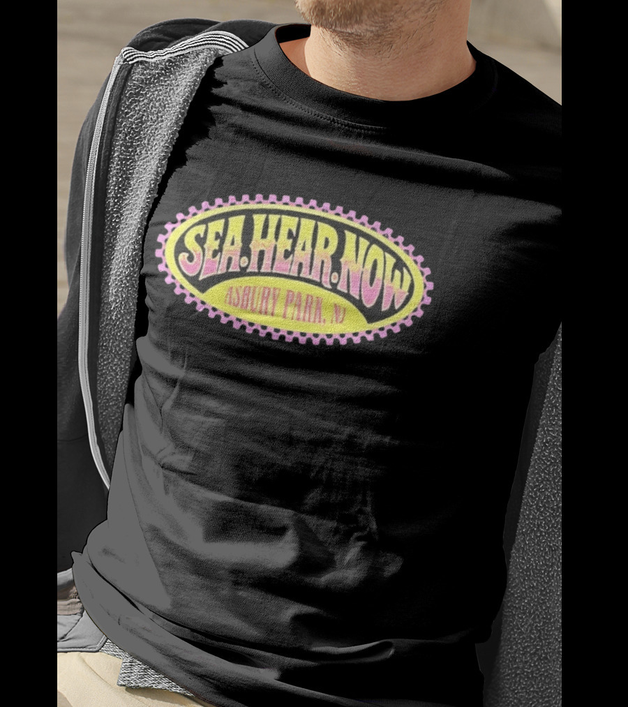 Sea Hear Now Asbury Park NJ Music Festival Retro Surfing Vibes T-Shirt