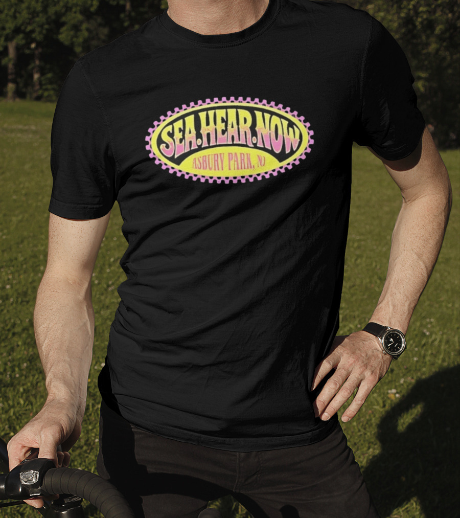 Sea Hear Now Asbury Park NJ Music Festival Retro Surfing Vibes T-Shirt