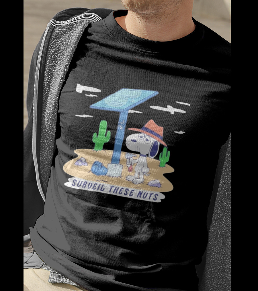 Spike Peanuts Subueil These Nuts Snoopy Desert Solar Panel T-Shirt