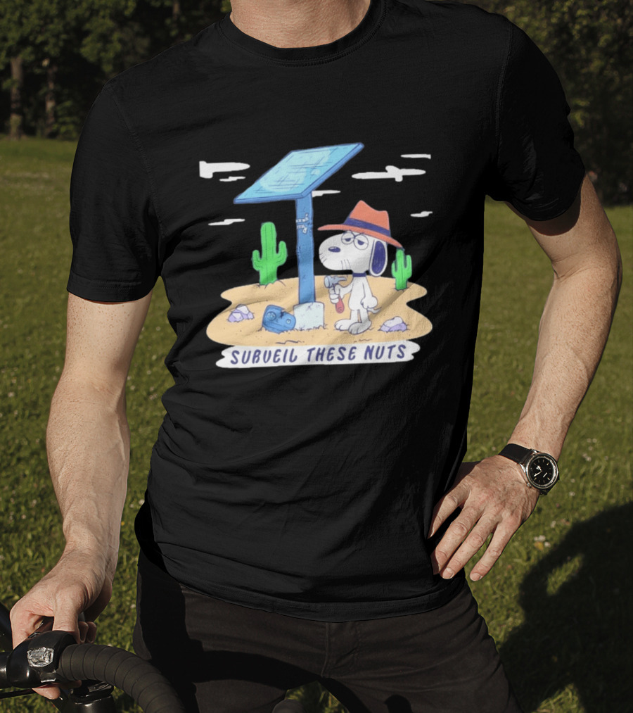 Spike Peanuts Subueil These Nuts Snoopy Desert Solar Panel T-Shirt