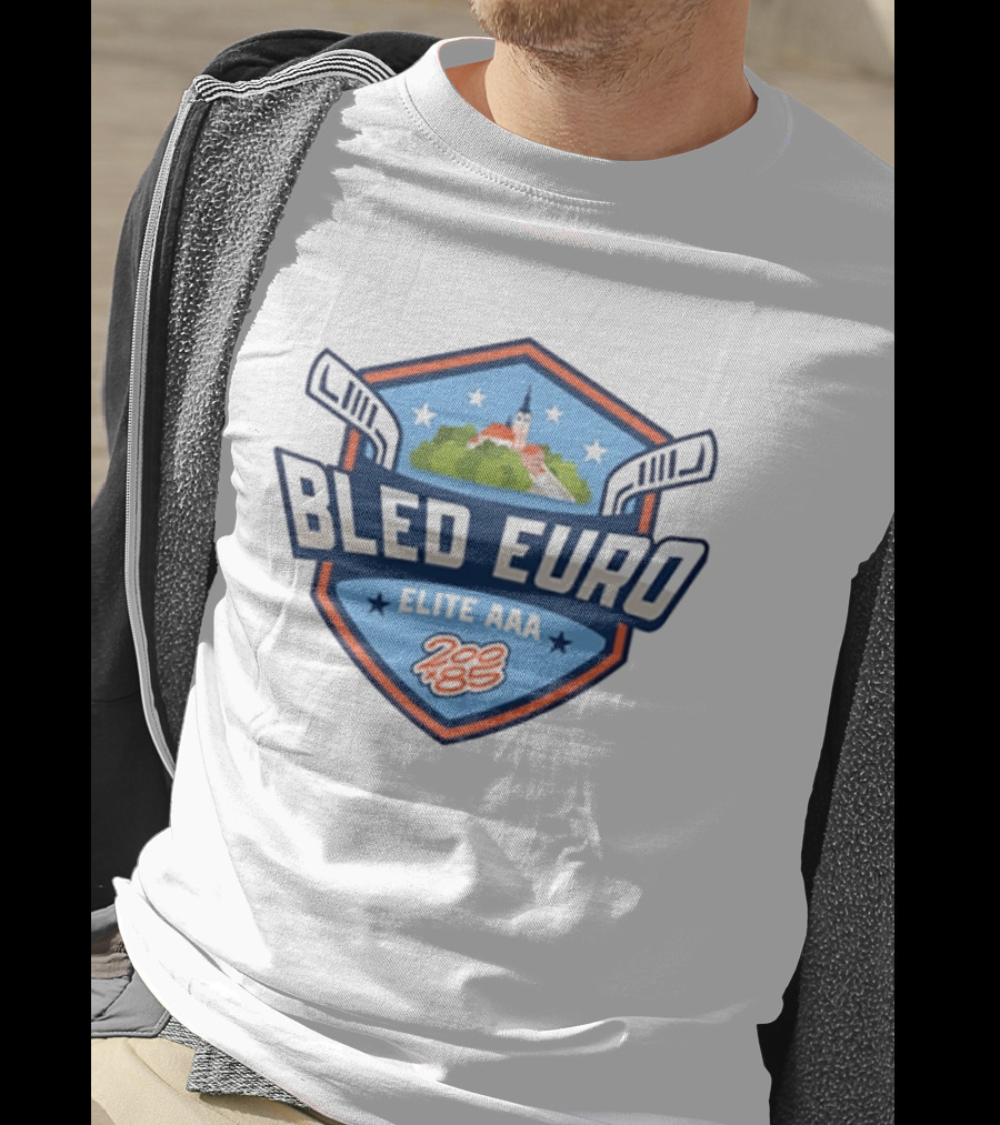 Bled Euro Elite AAA 2026 200x85 Tournament Series Hockey Shield T-Shirt