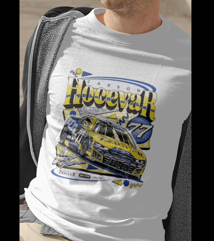 Carson Hocevar 77 NASCAR Spire Motorsports Zeigler Chevrolet Camaro Racing T-Shirt
