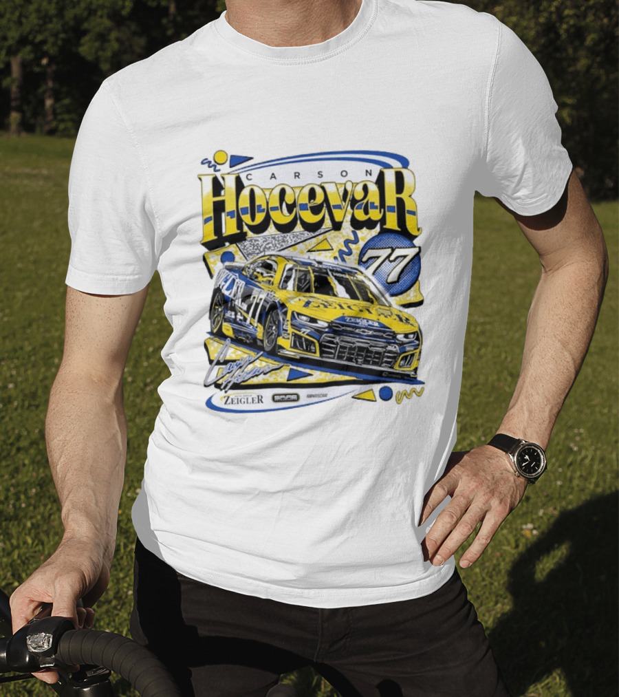Carson Hocevar 77 NASCAR Spire Motorsports Zeigler Chevrolet Camaro Racing T-Shirt