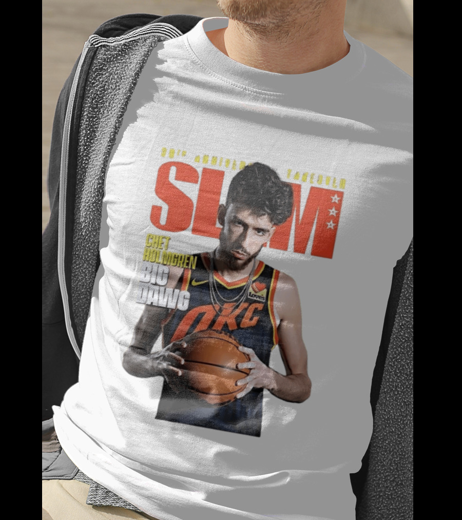 Chet Holmgren SLAM Magazine 30th Anniversary OKC Big Dawg Cover T-Shirt