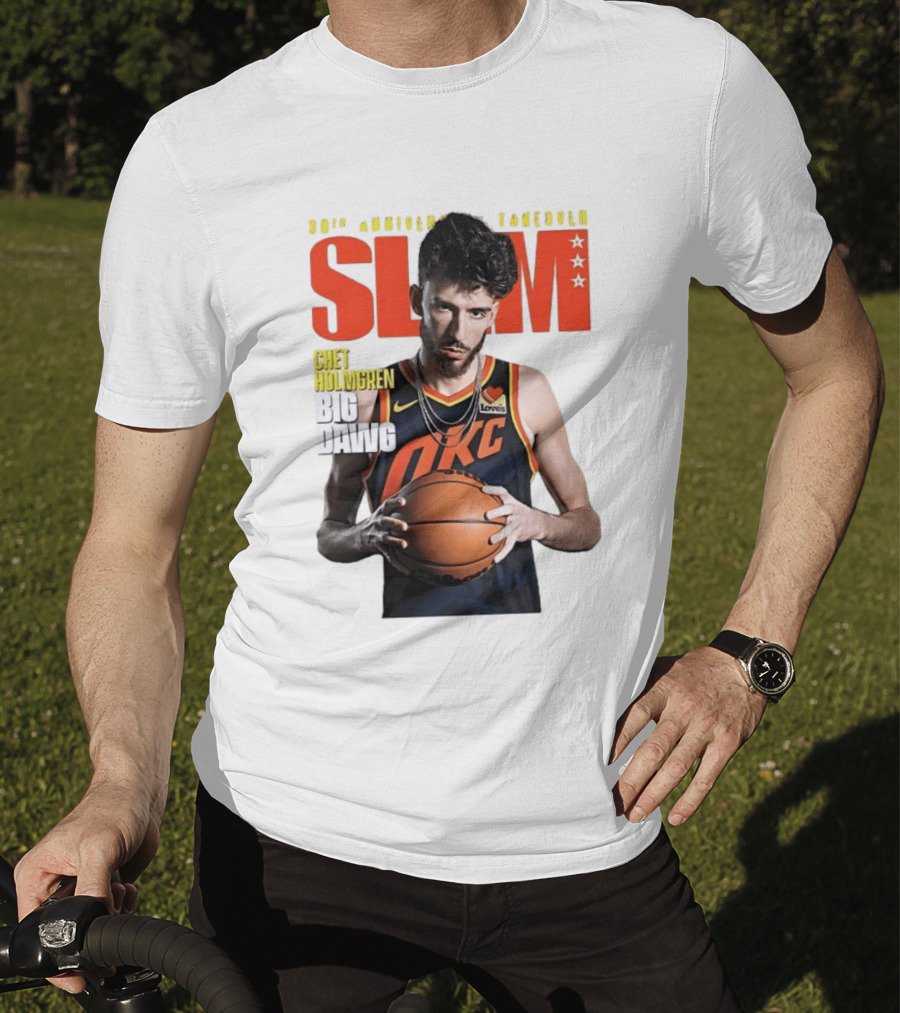 Chet Holmgren SLAM Magazine 30th Anniversary OKC Big Dawg Cover T-Shirt