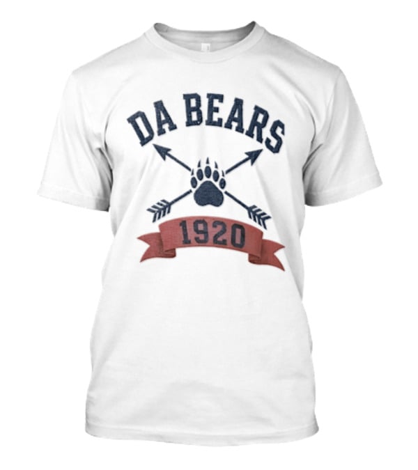 Chicago Bears Da Bears 1920 Paw Crossed Arrows T-Shirt
