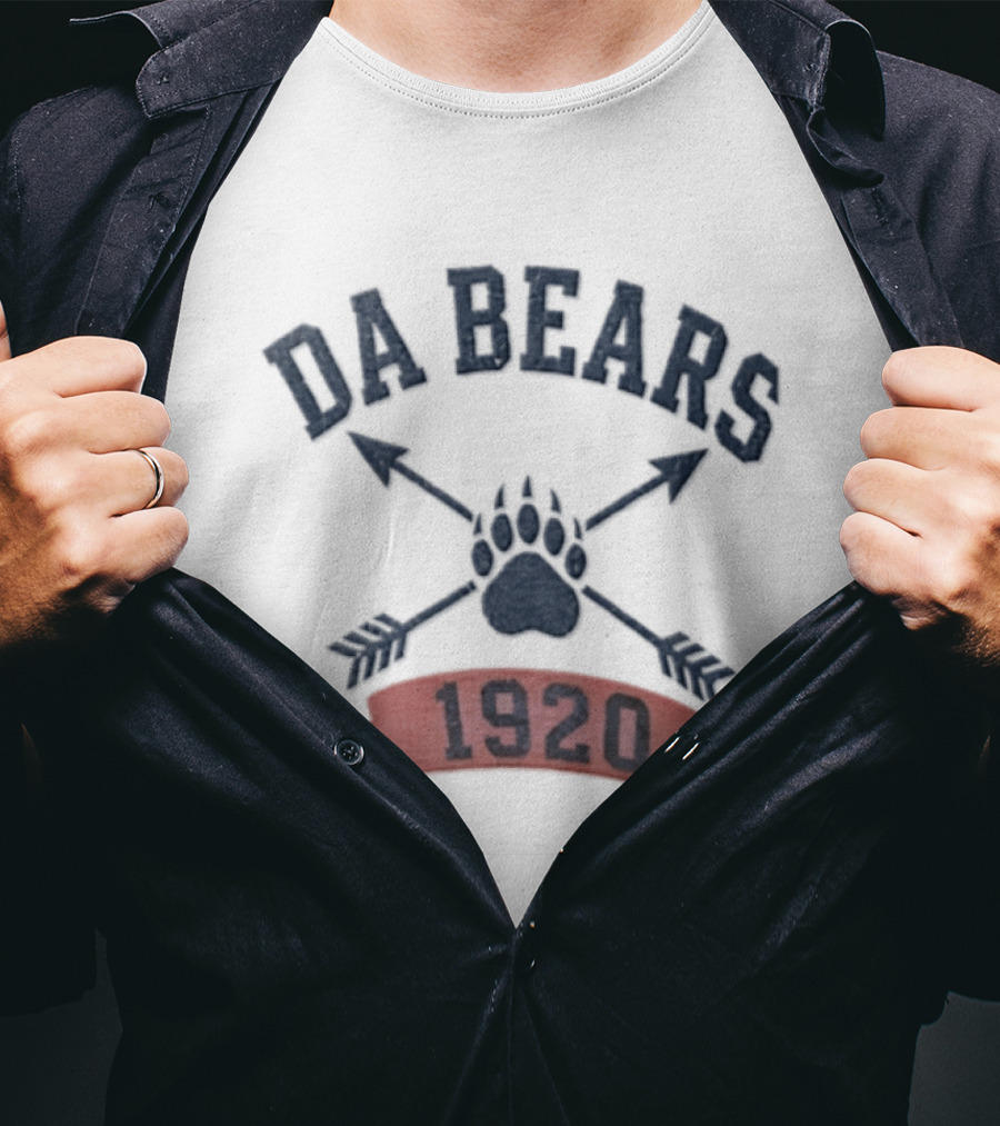 Chicago Bears Da Bears 1920 Paw Crossed Arrows T-Shirt