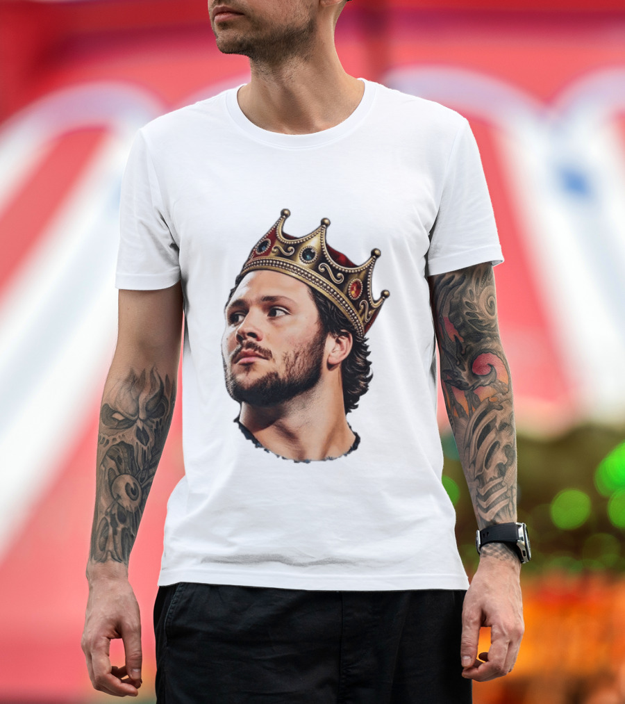 Josh Allen Buffalo Bills King Crown Football T-Shirt