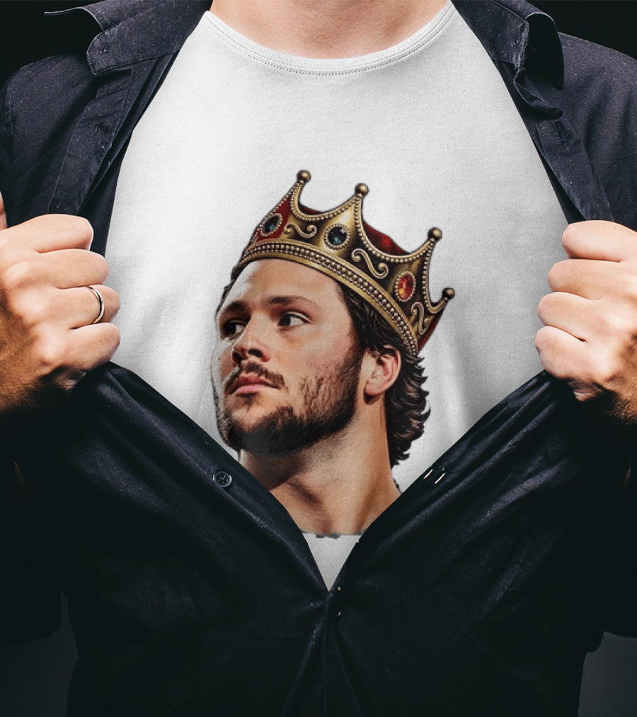 Josh Allen Buffalo Bills King Crown Football T-Shirt