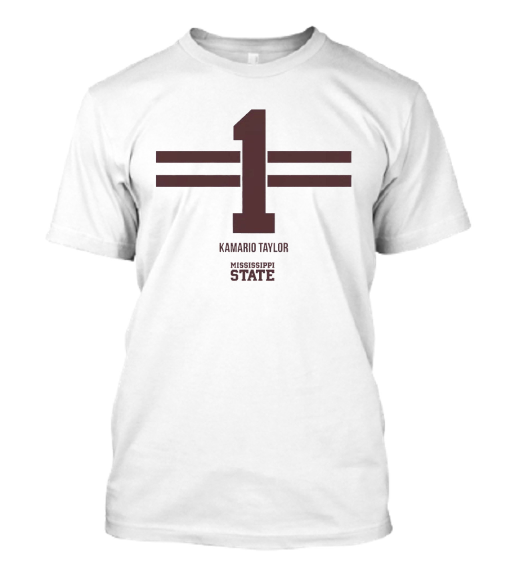 Kamario Taylor Mississippi State Number 1 Bulldogs Football T-Shirt