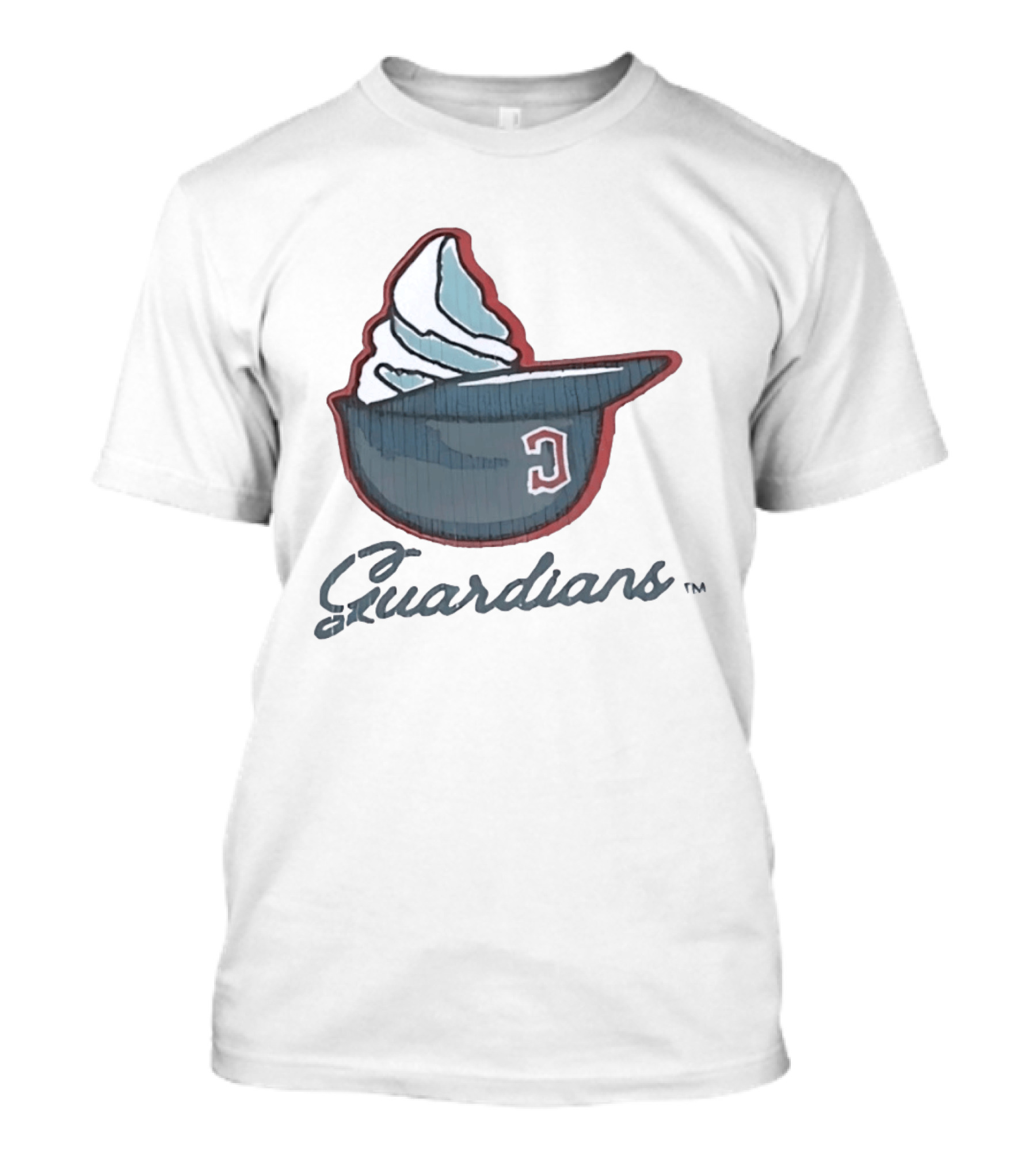 Cleveland Guardians Ice Cream Helmet C Hat Guardians T-Shirt