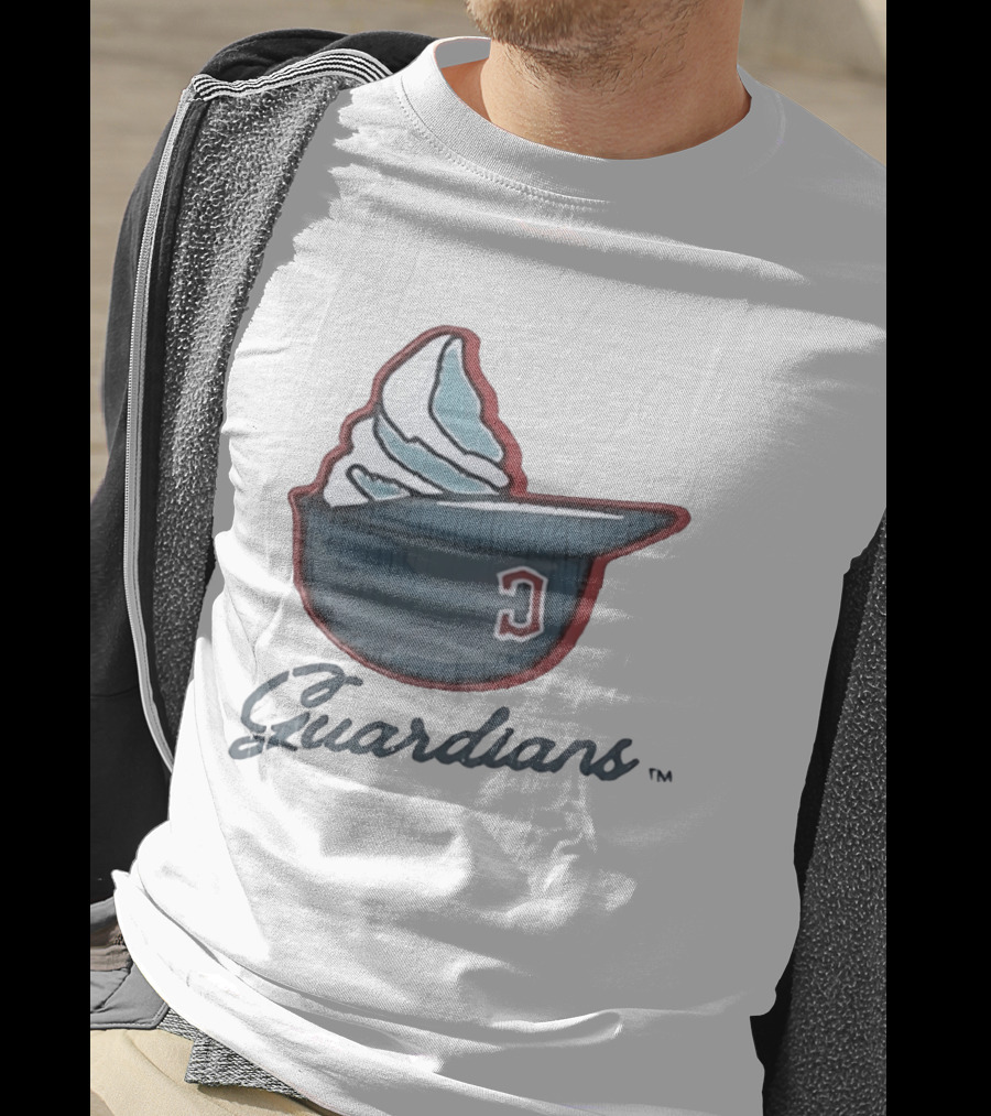 Cleveland Guardians Ice Cream Helmet C Hat Guardians T-Shirt