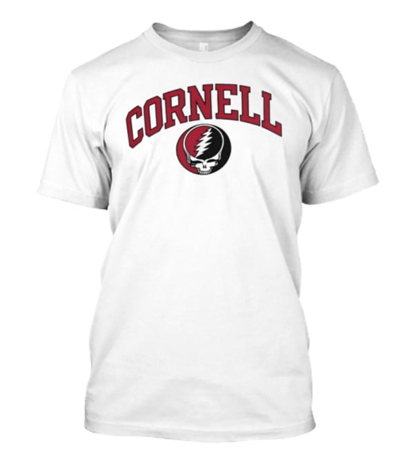 Cornell Football Grateful Dead Skull And Lightning Bolt Collaboration 2026 T-Shirt