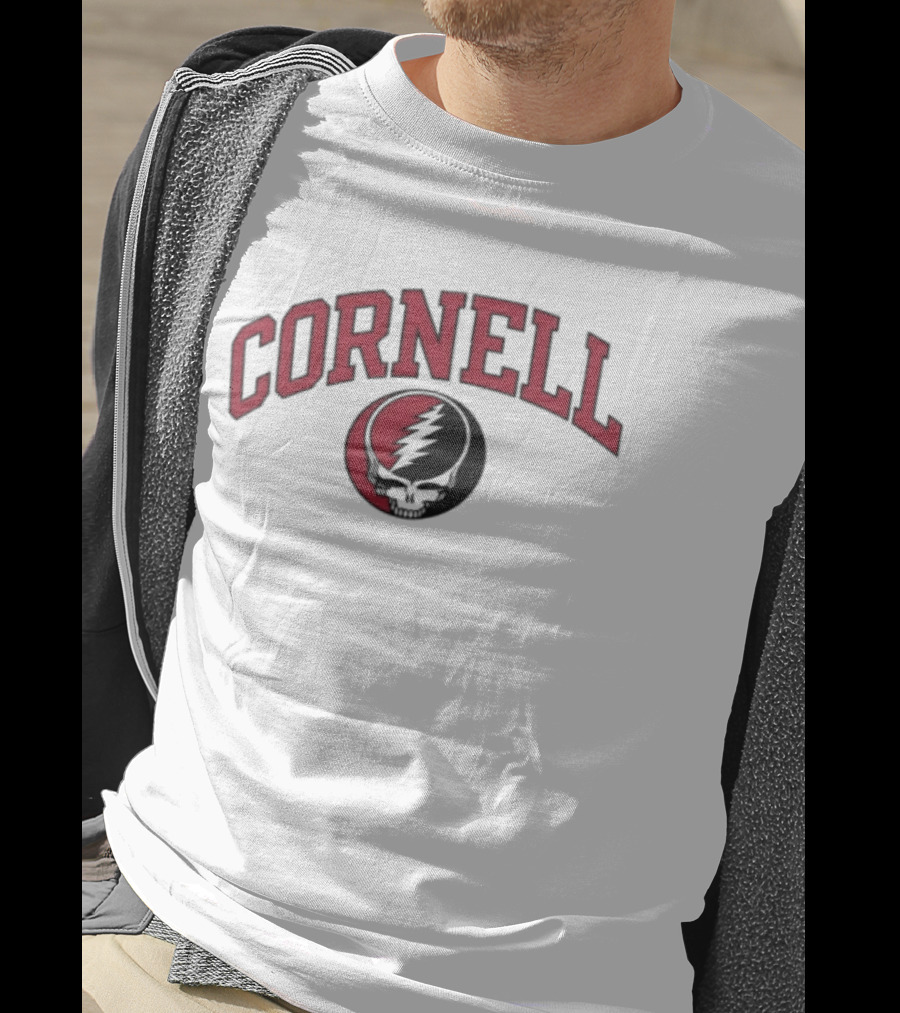 Cornell Football Grateful Dead Skull And Lightning Bolt Collaboration 2026 T-Shirt