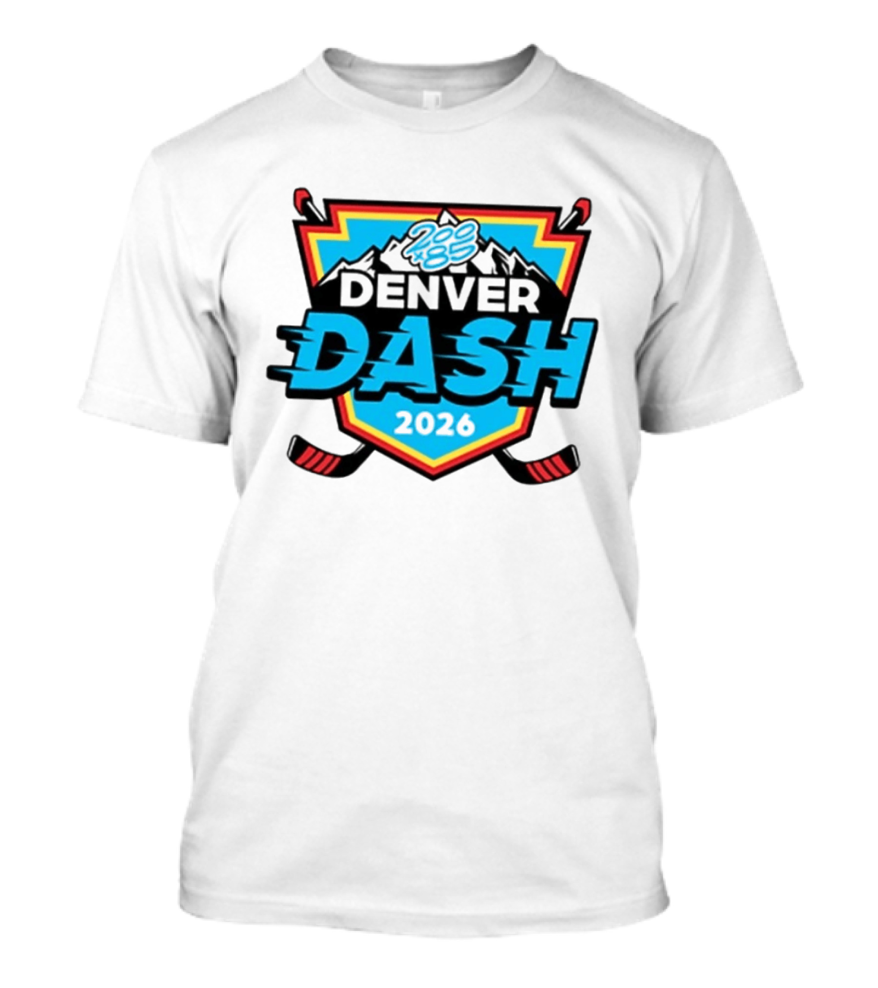 Denver Dash 2026 200×85 Tournament Series Hockey Event T-Shirt