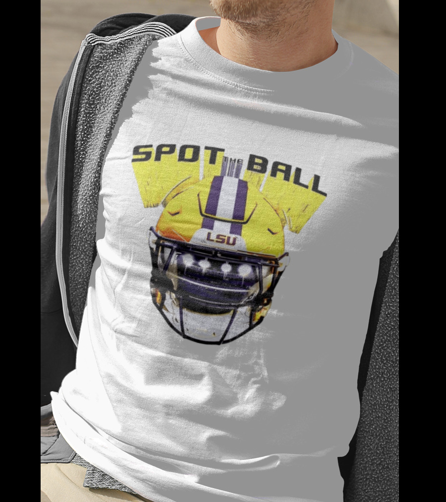 LSU Tigers Spot The Ball 2026 Football Helmet T-Shirt