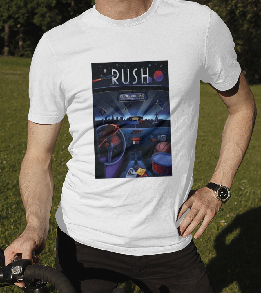 Rush Fifty Tour Cleveland Ohio Rocket Arena September 17 & 19 2026 T-Shirt