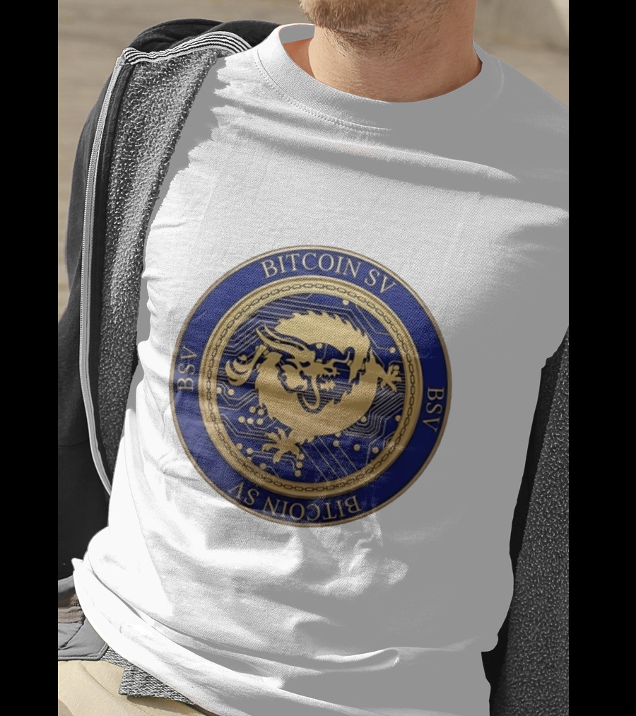 Bitcoin SV BSV Cryptocurrency Dragon Emblem My Pronouns Are All T-Shirt