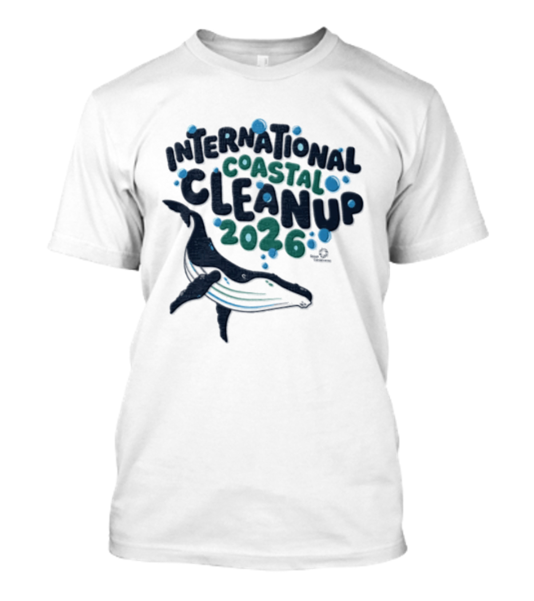 International Coastal Cleanup 2026 Humpback Whale T-Shirt
