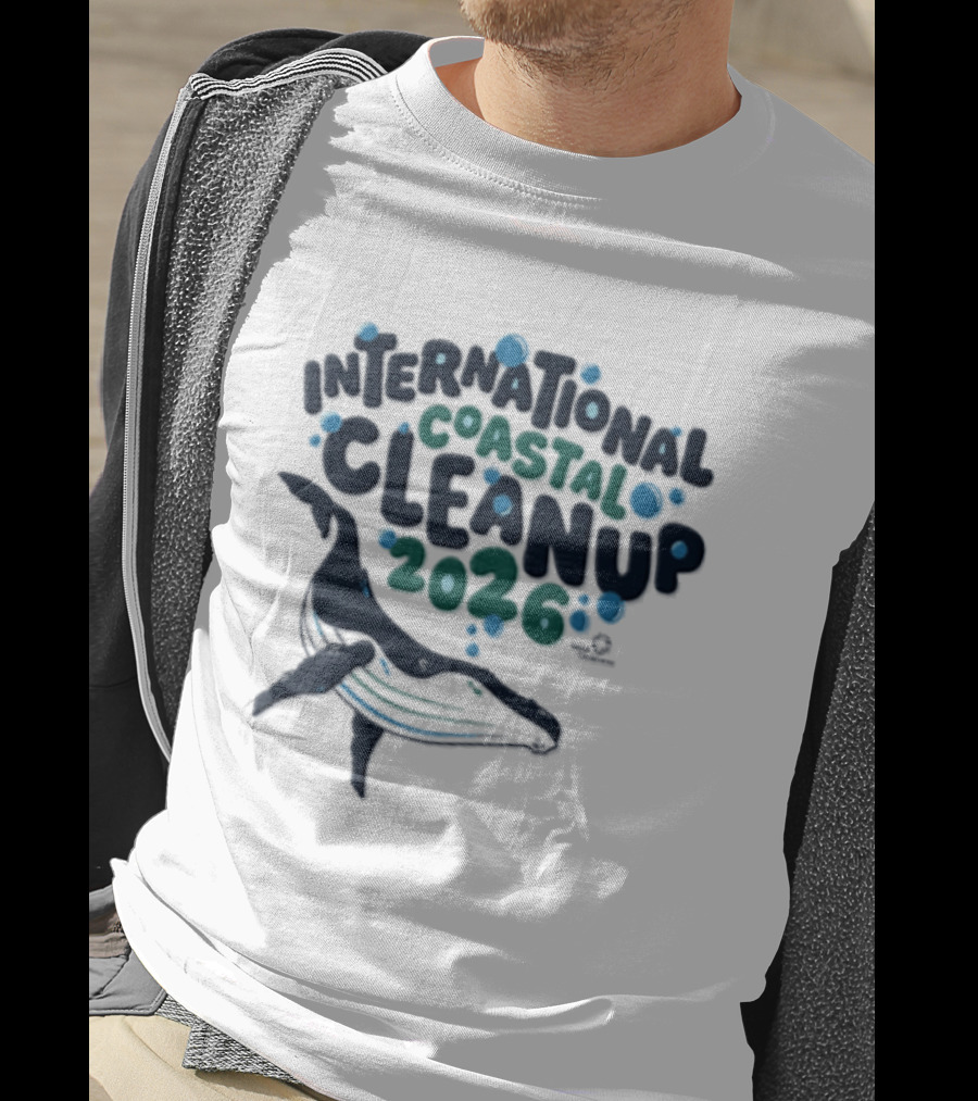 International Coastal Cleanup 2026 Humpback Whale T-Shirt