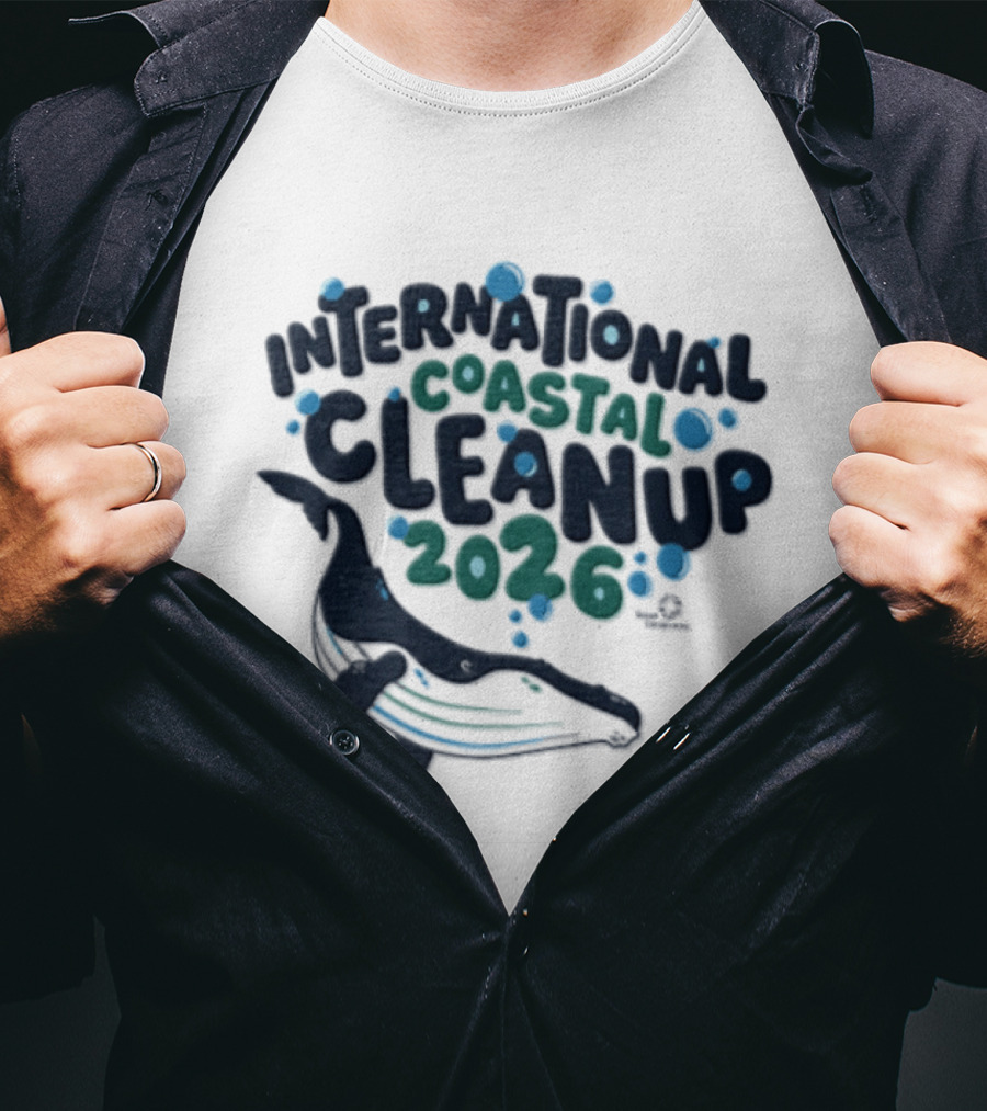 International Coastal Cleanup 2026 Humpback Whale T-Shirt
