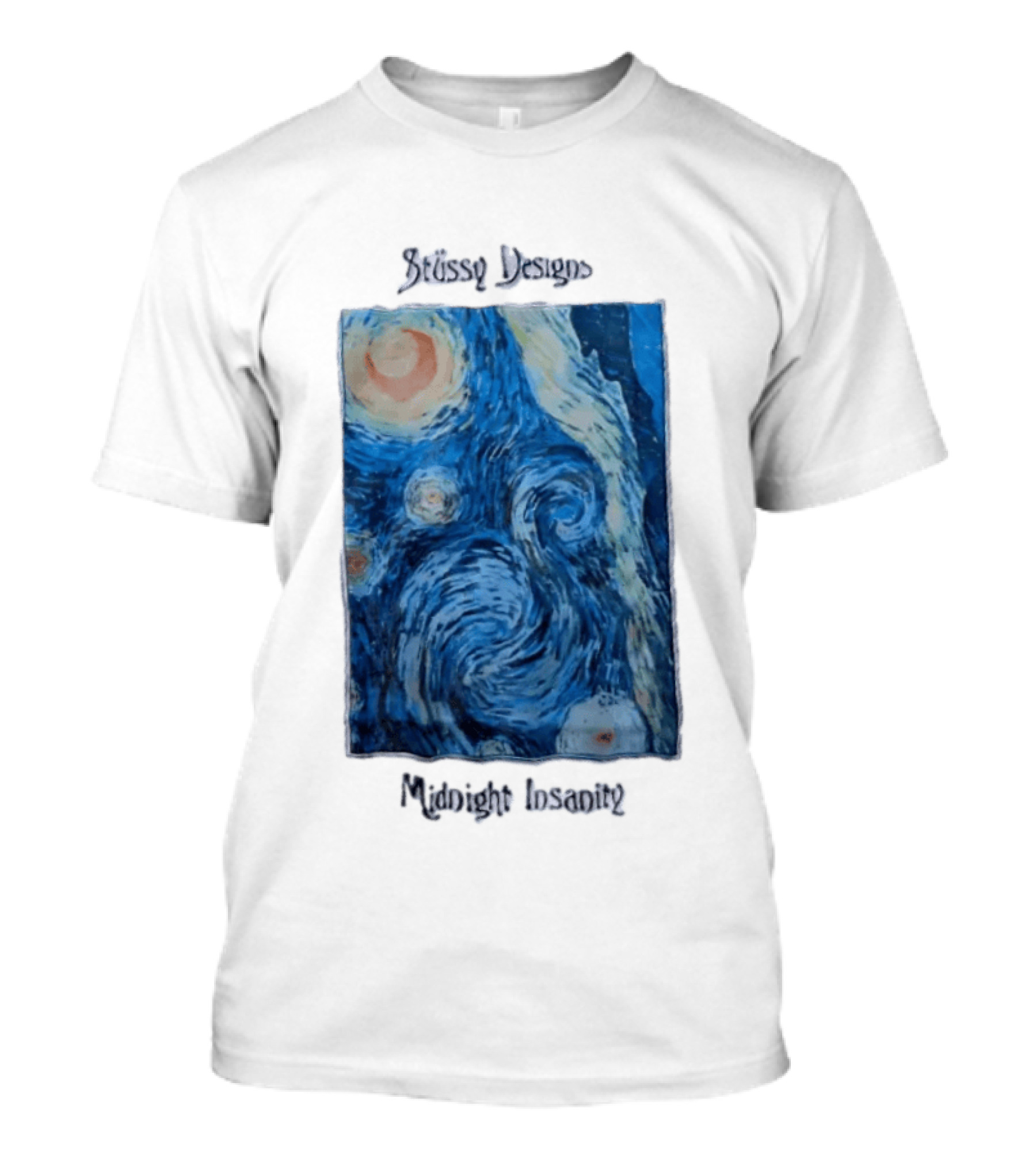 Stüssy Midnight Insanity The Starry Night T-Shirt