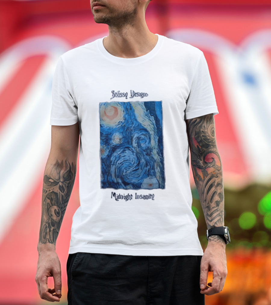 Stüssy Midnight Insanity The Starry Night T-Shirt