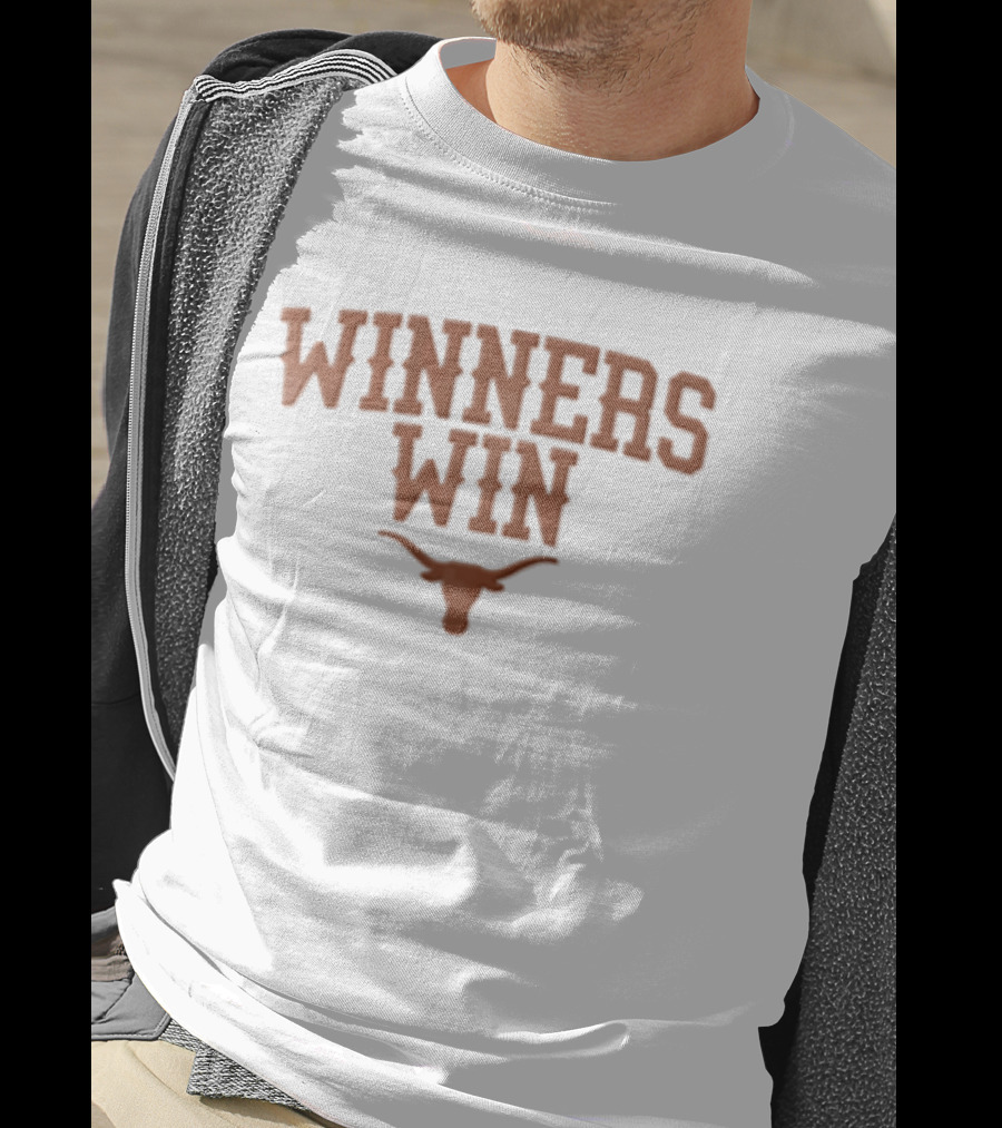 Texas Longhorns Winners Win Burnt Orange Steer Head T-Shirt