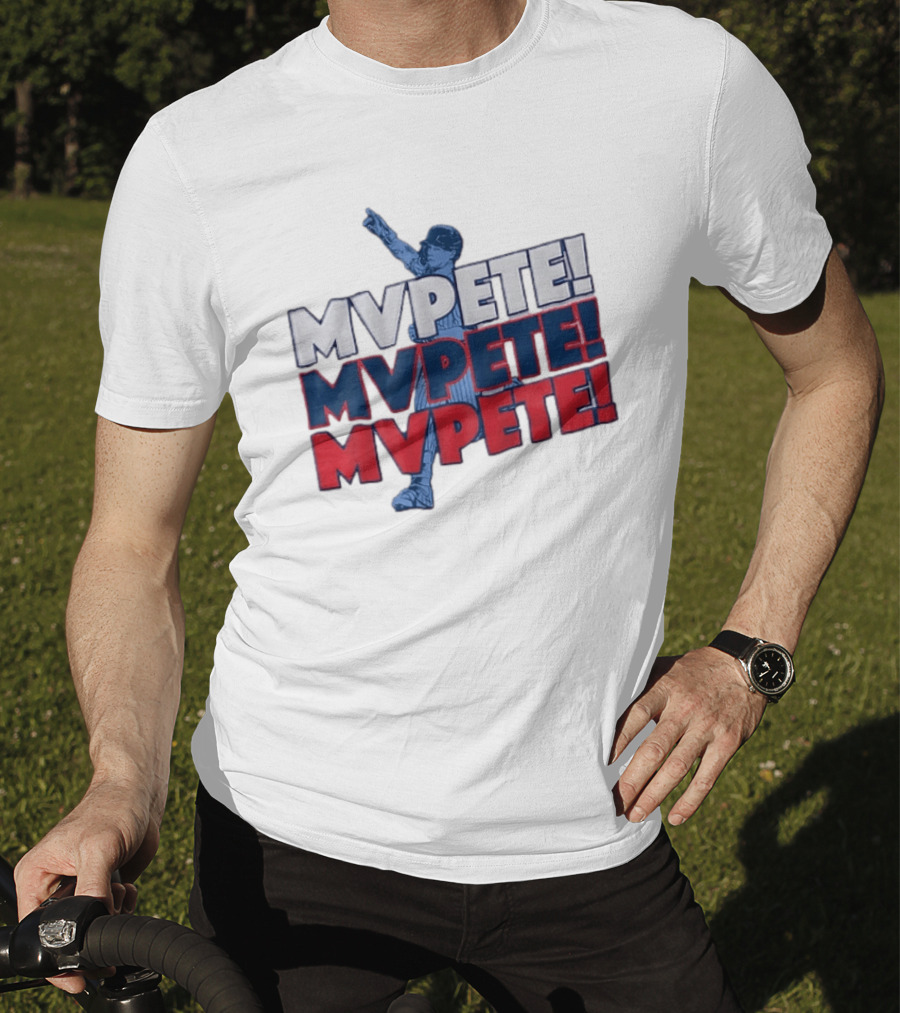 Pete Crow Armstrong Chicago Cubs MVPete Chant Celebration T-Shirt