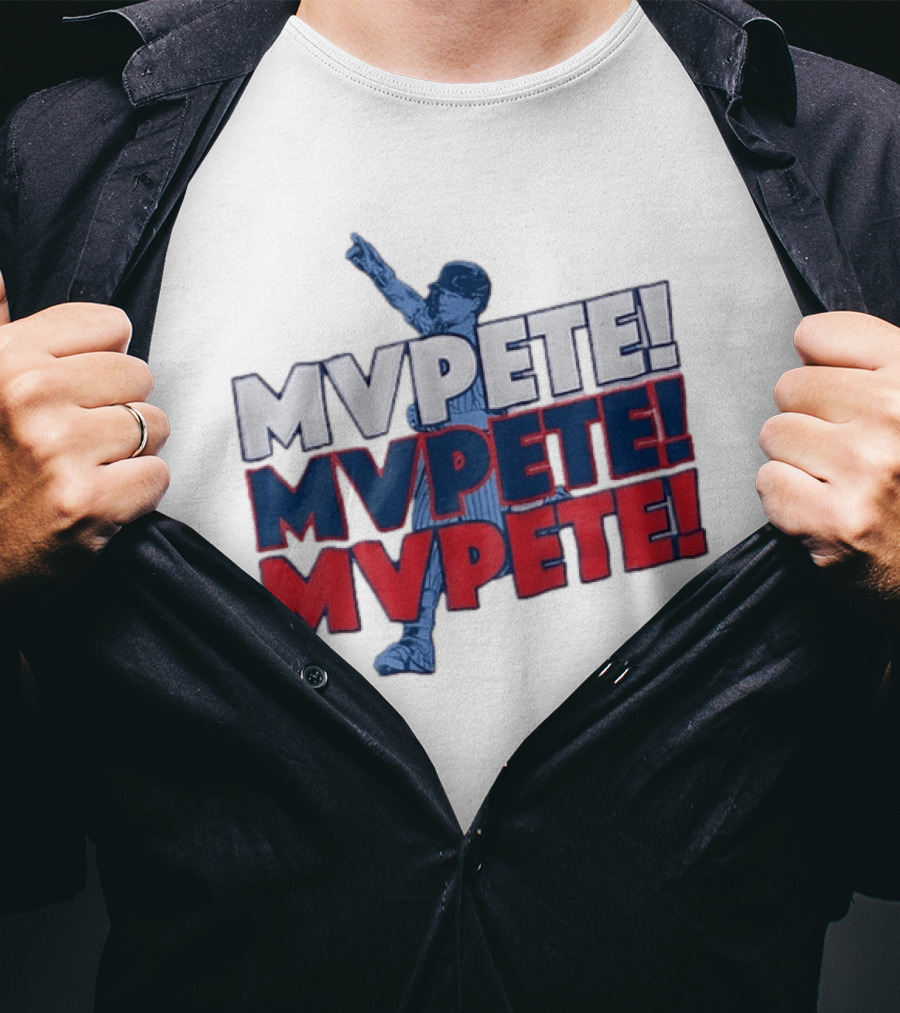 Pete Crow Armstrong Chicago Cubs MVPete Chant Celebration T-Shirt