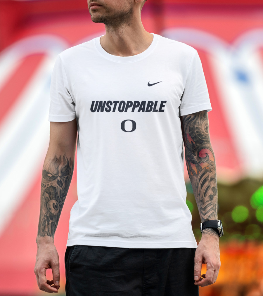 Unstoppable Nike Oregon Ducks O Football T-Shirt