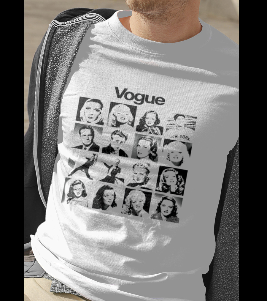 Vogue Marilyn Monroe James Dean Marlon Brando Icons Of Hollywood T-Shirt