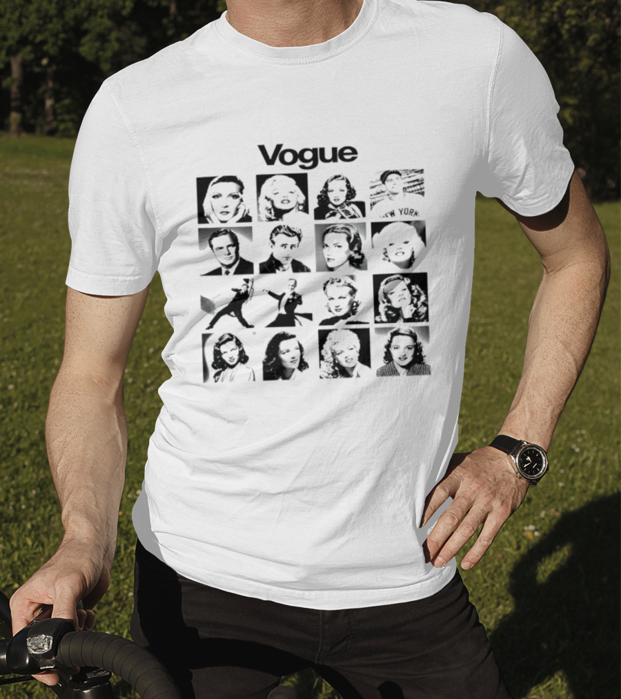 Vogue Marilyn Monroe James Dean Marlon Brando Icons Of Hollywood T-Shirt