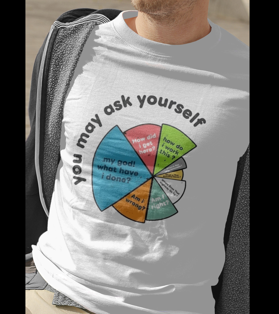 You May Ask Yourself My God What Have I Done How Do I Work This Pie Chart T-Shirt