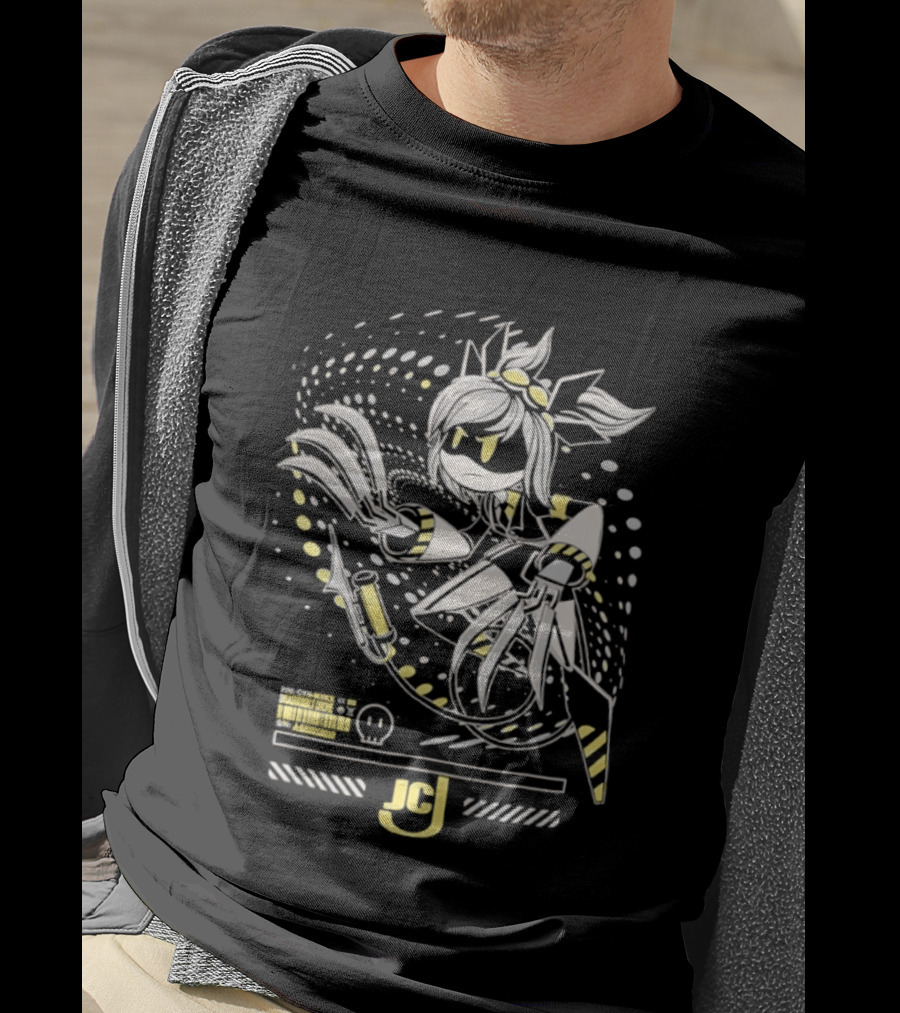 Mykx JCJ Anime Disassembly Drone Character With Claws And Tech T-Shirt
