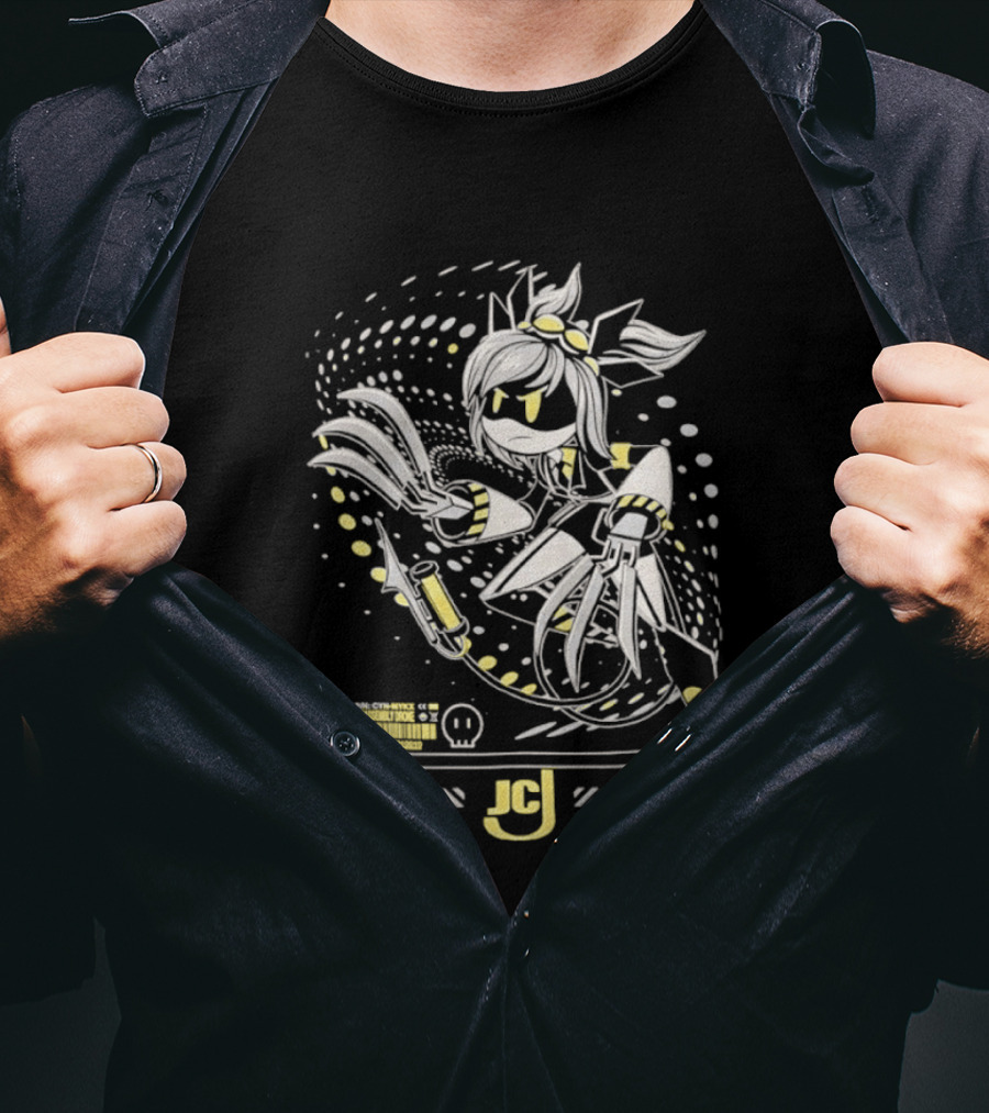 Mykx JCJ Anime Disassembly Drone Character With Claws And Tech T-Shirt