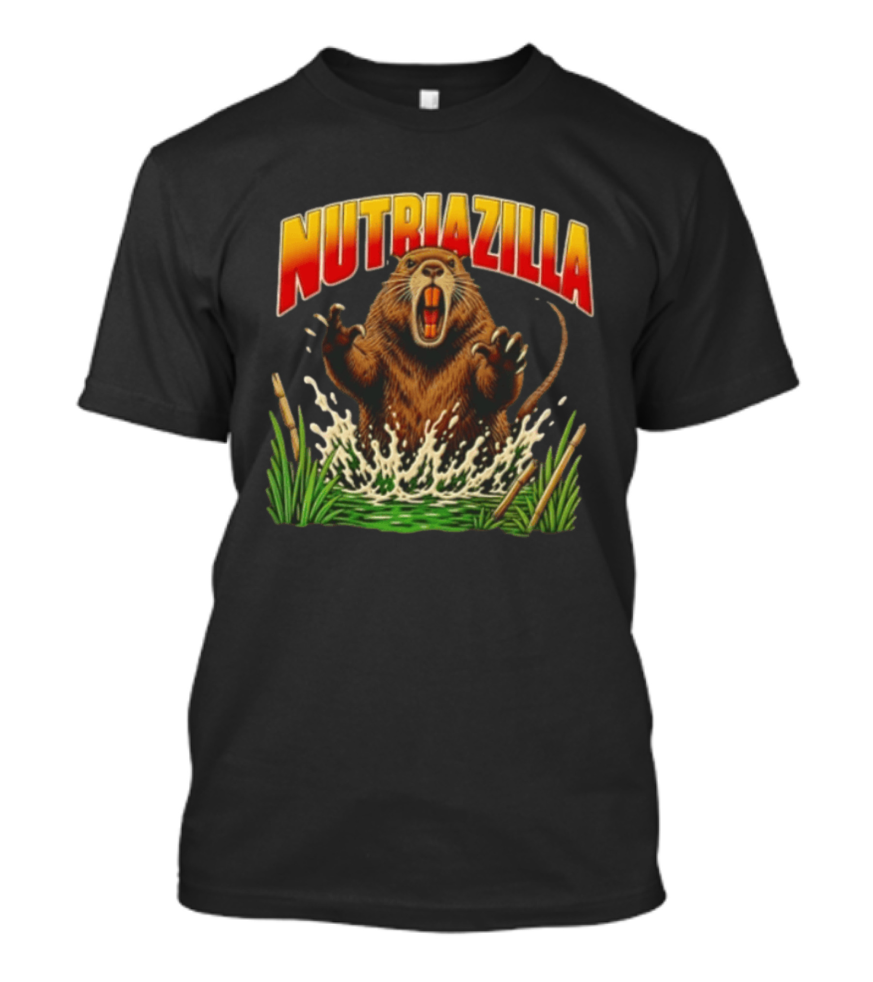 Nutriazilla Giant Nutria Emerging From Water T-Shirt