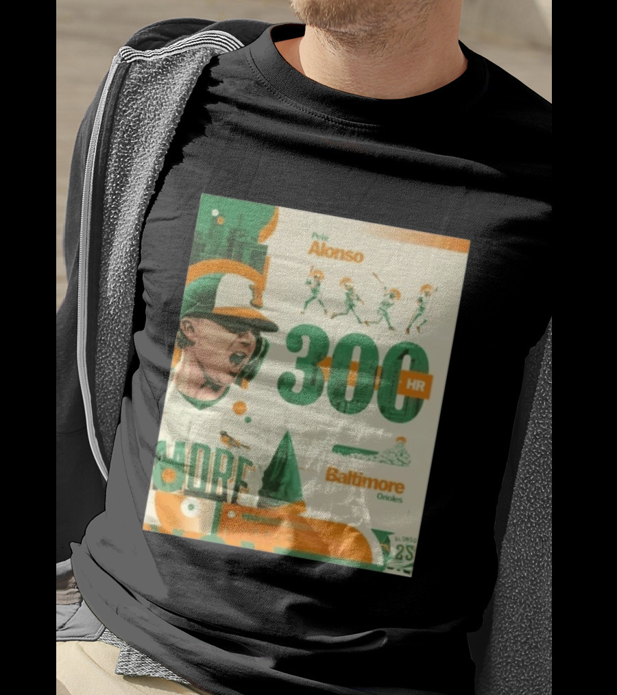 Pete Alonso 300 HR Baltimore Orioles Career Milestone T-Shirt