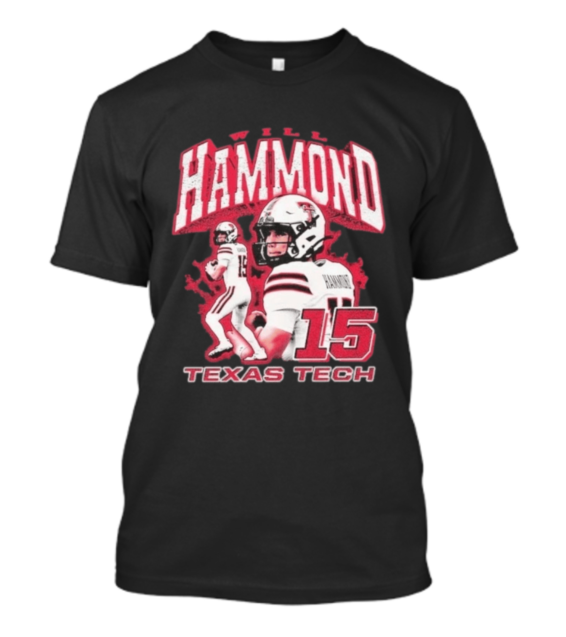 William Hammond Texas Tech Red Raiders Football 15 T-Shirt