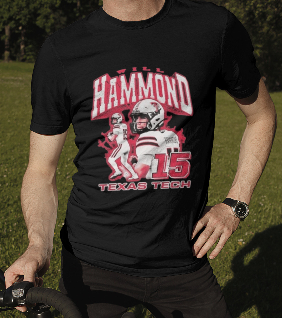 William Hammond Texas Tech Red Raiders Football 15 T-Shirt