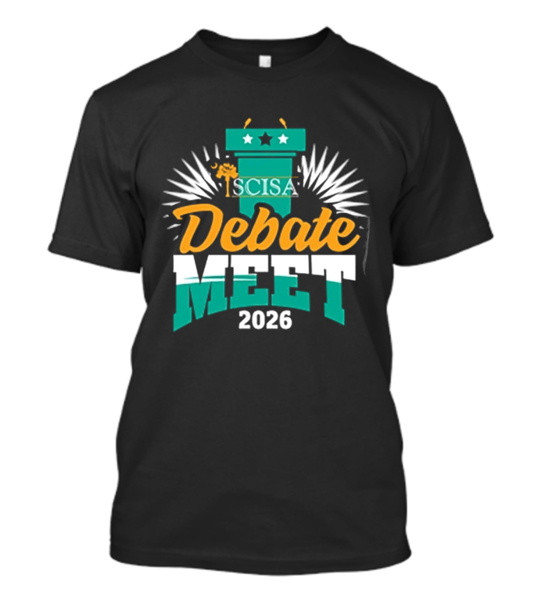 SCISA Debate Meet 2026 Podium Stars Event T-Shirt